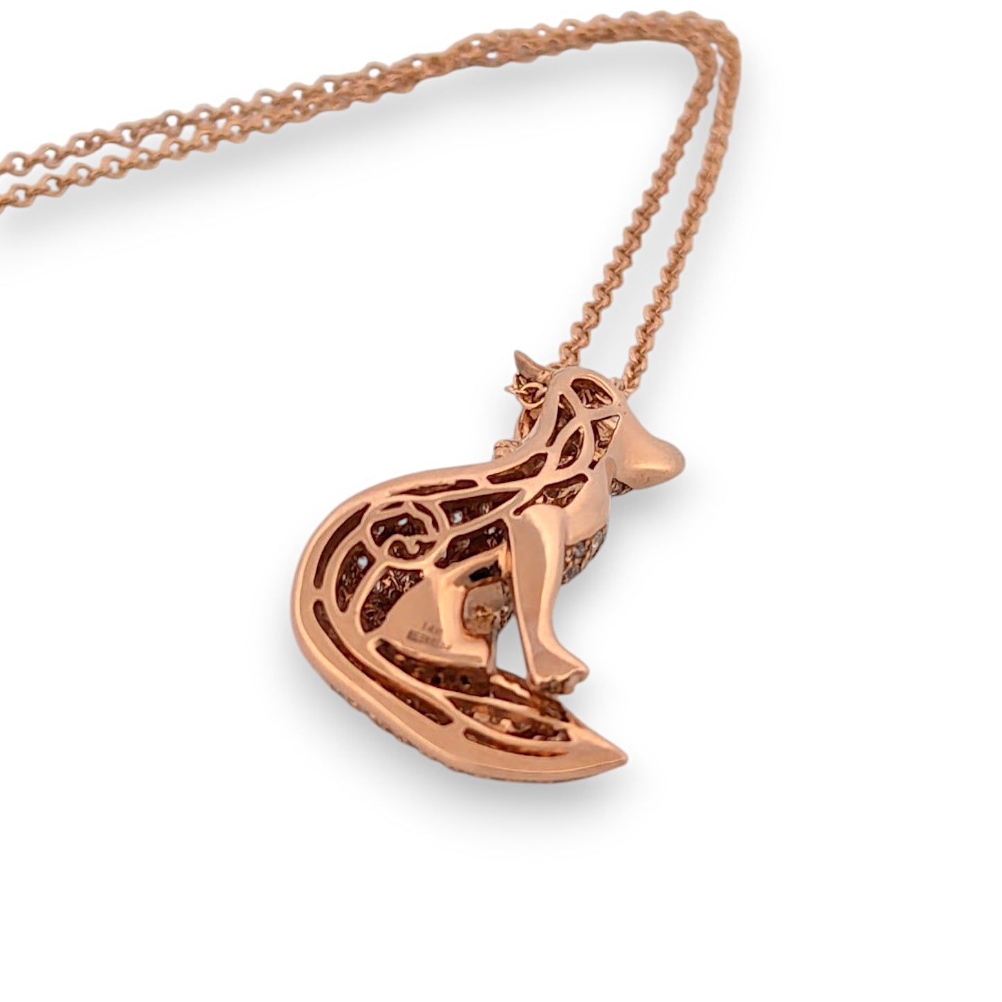 Forest | 14k Rose Gold | Tsavorite and Diamond | Necklace