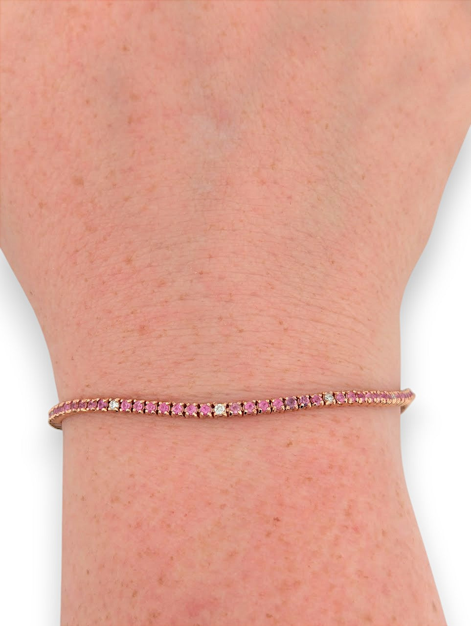 Jessamine | 14K Rose Gold | Sapphire and Natural Diamond | Bracelet