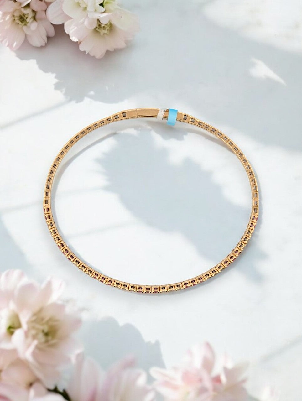 Emberly | 14K Yellow Gold | Sapphire and Natural Diamond | Bracelet