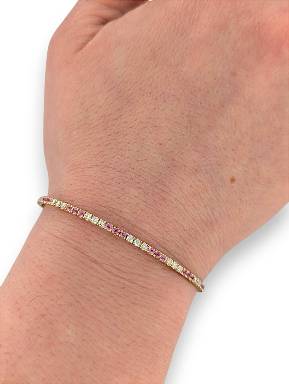 Emberly | 14K Yellow Gold | Sapphire and Natural Diamond | Bracelet