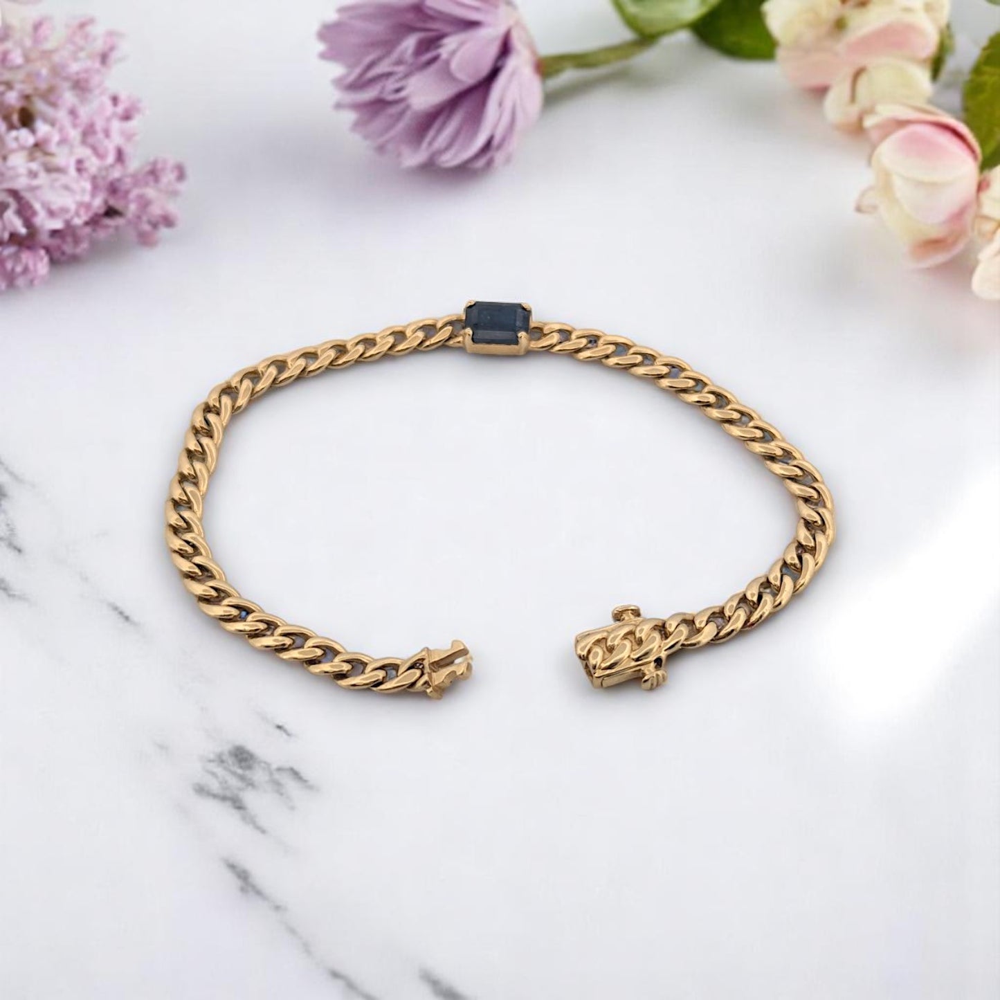 Elowen | 14K Yellow Gold | Sapphire | Bracelet