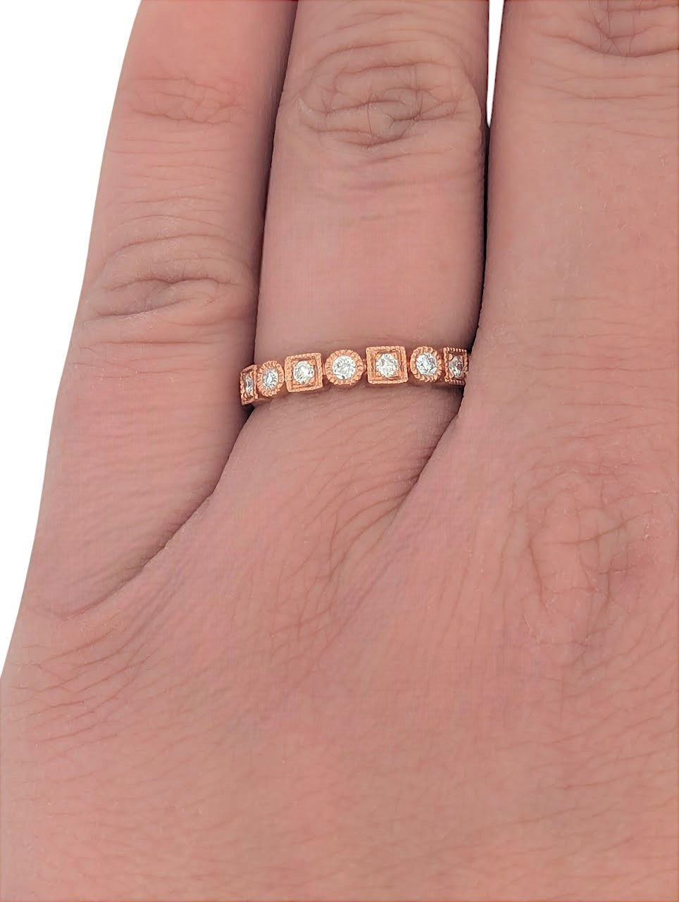 Lucinda | 10K Rose Gold | Natural Diamond | Ring