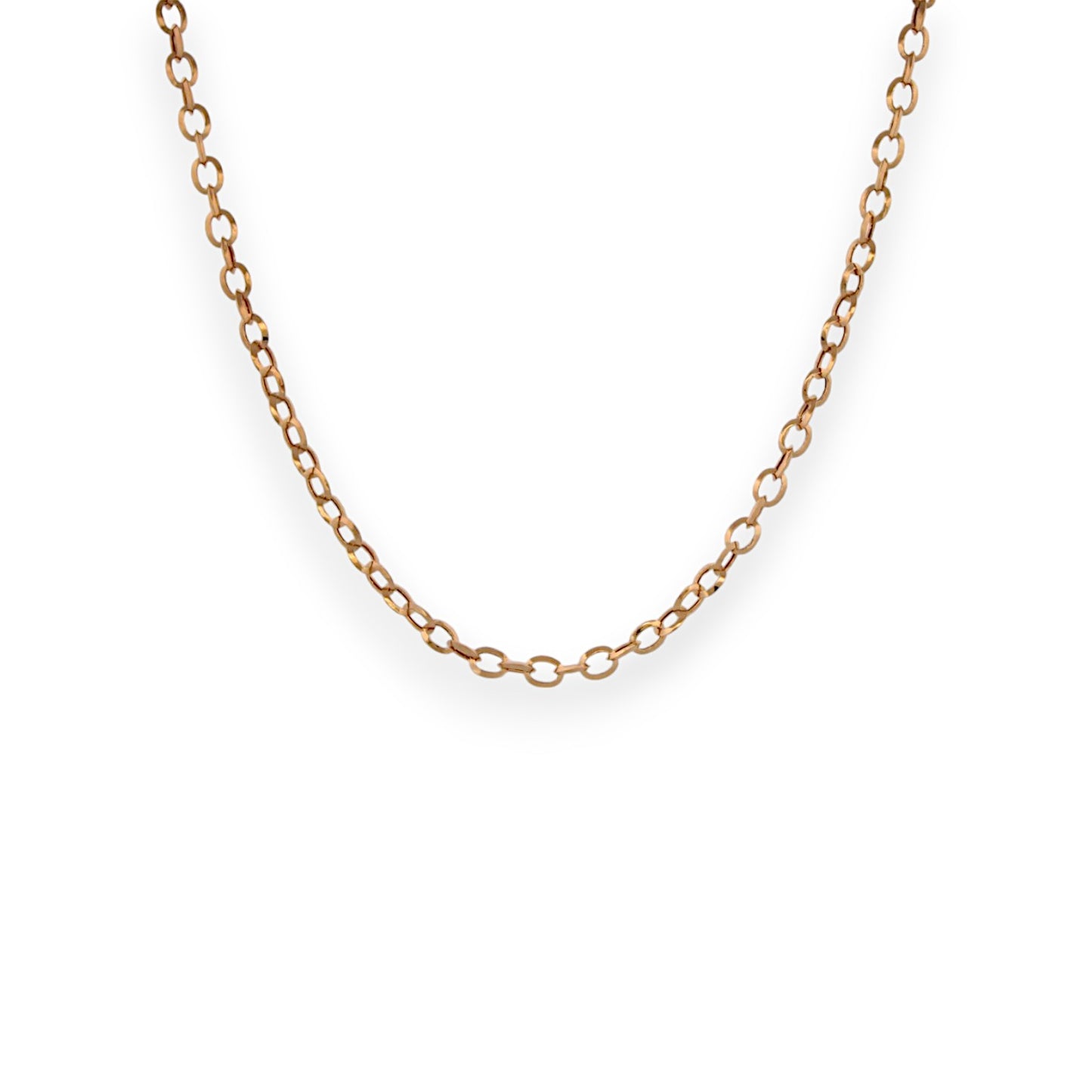 18k Yellow Gold Necklace with 1.11 ct Mother of Pearl and .03 ctw Natural Diamonds