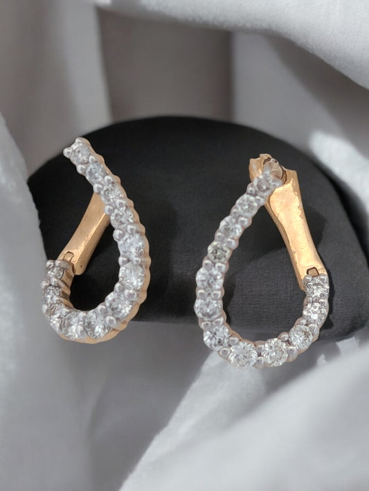 Iris | 14K Yellow Gold | Natural Diamond | Earrings