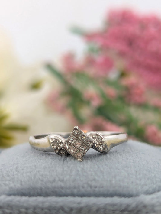 Martha | 14K White Gold | Natural Diamond | Ring