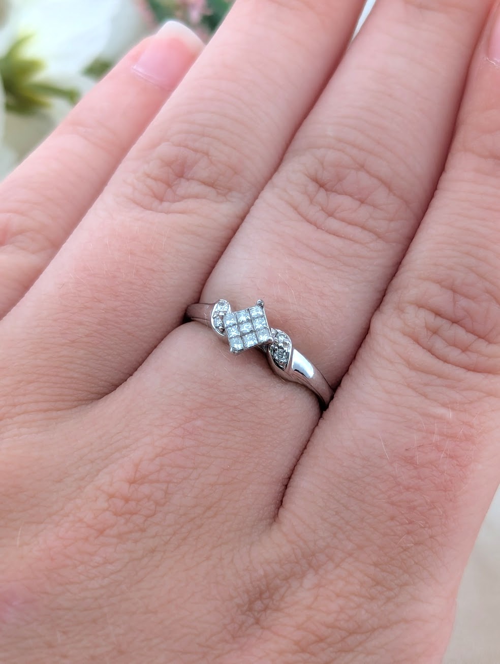 Martha | 14K White Gold | Natural Diamond | Ring
