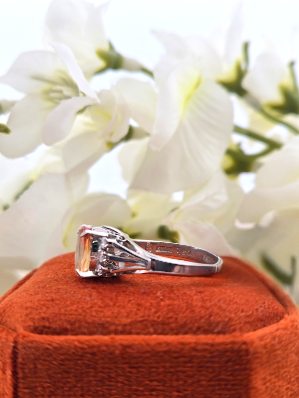 Manny | Platinum | Topaz & Natural Diamond | Ring