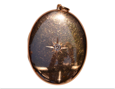 The Montpellier: Outstanding Large Size Victorian Locket with Old Mind Cut Diamond