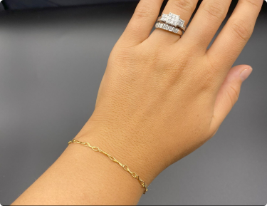 The Lure: Vintage Handmade Italian Yellow Gold Bracelet