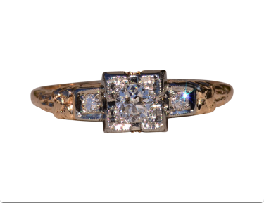 The Neridup: Baskin Brothers Signed Antique Engagement Ring with Old Mine Diamond