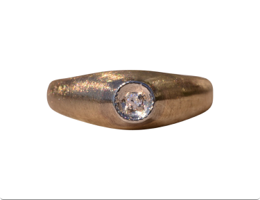 The Russellville: Childrens Diamond Ring in Yellow gold