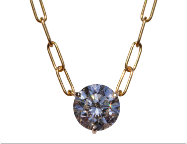 The Drop: Ladies 18 karat Diamond Drop Solitaire Necklace with 2.60 Carat Diamond