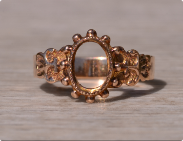 Antique Rose Gold Georgian Mounting