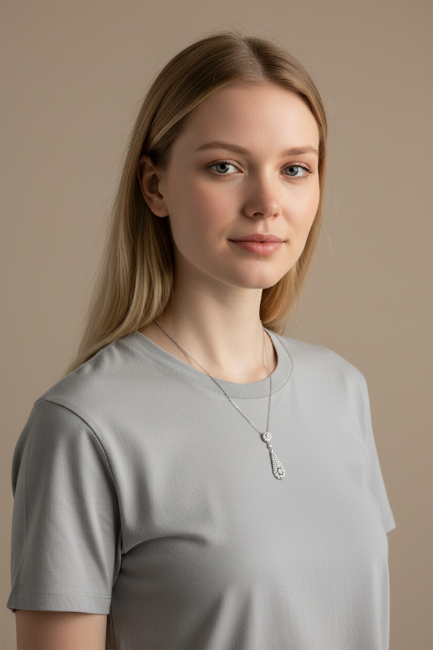 Lily | 10k Yellow Gold | Natural Diamond | Necklace