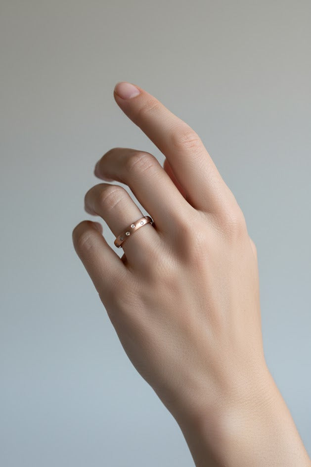 Colleen | 14k Rose Gold | Natural Diamond | Ring