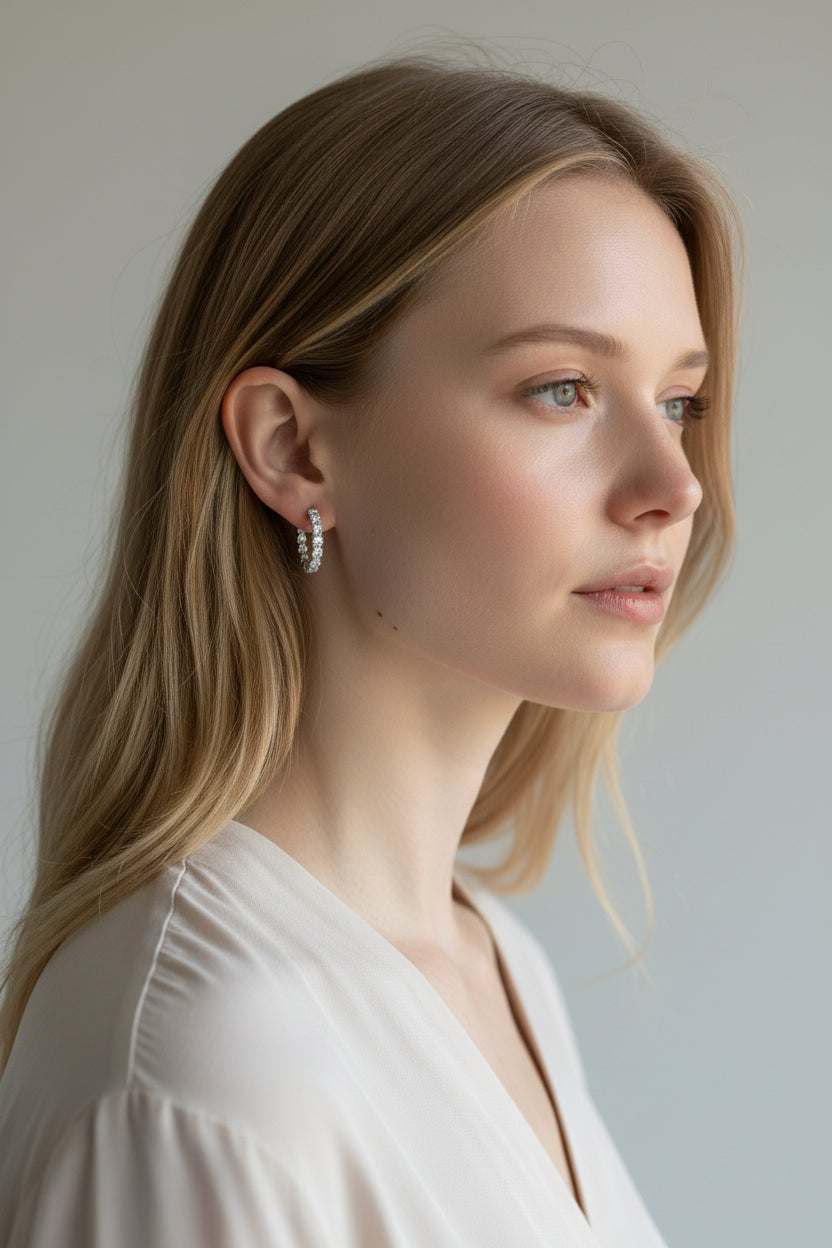 Callie | 14K White Gold | Lab Diamonds | Earrings