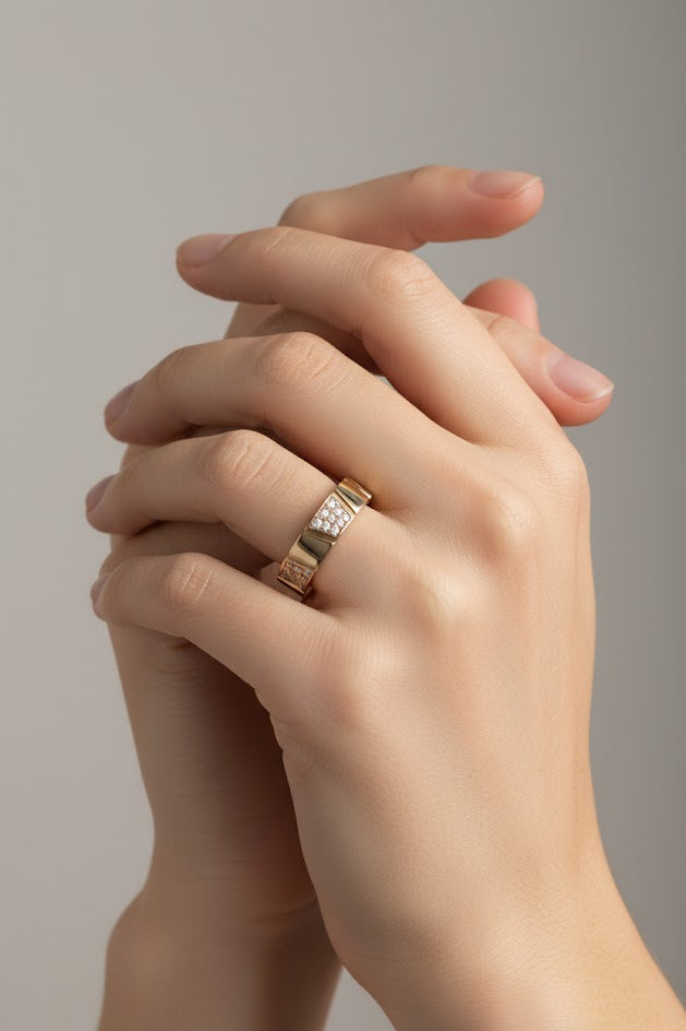 Tori | 14k Yellow Gold | Natural Diamond | Ring