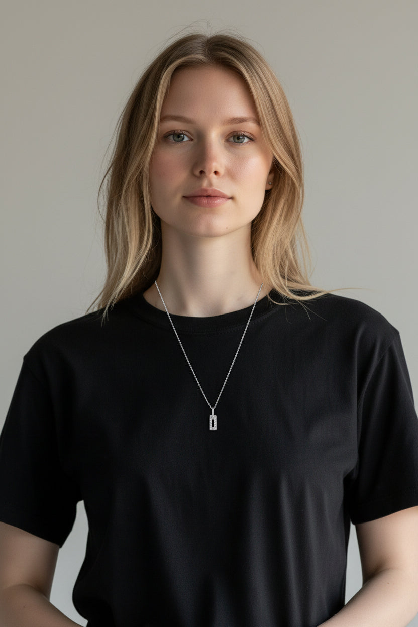 Daisy | 10K White Gold | Natural Diamond | Necklace